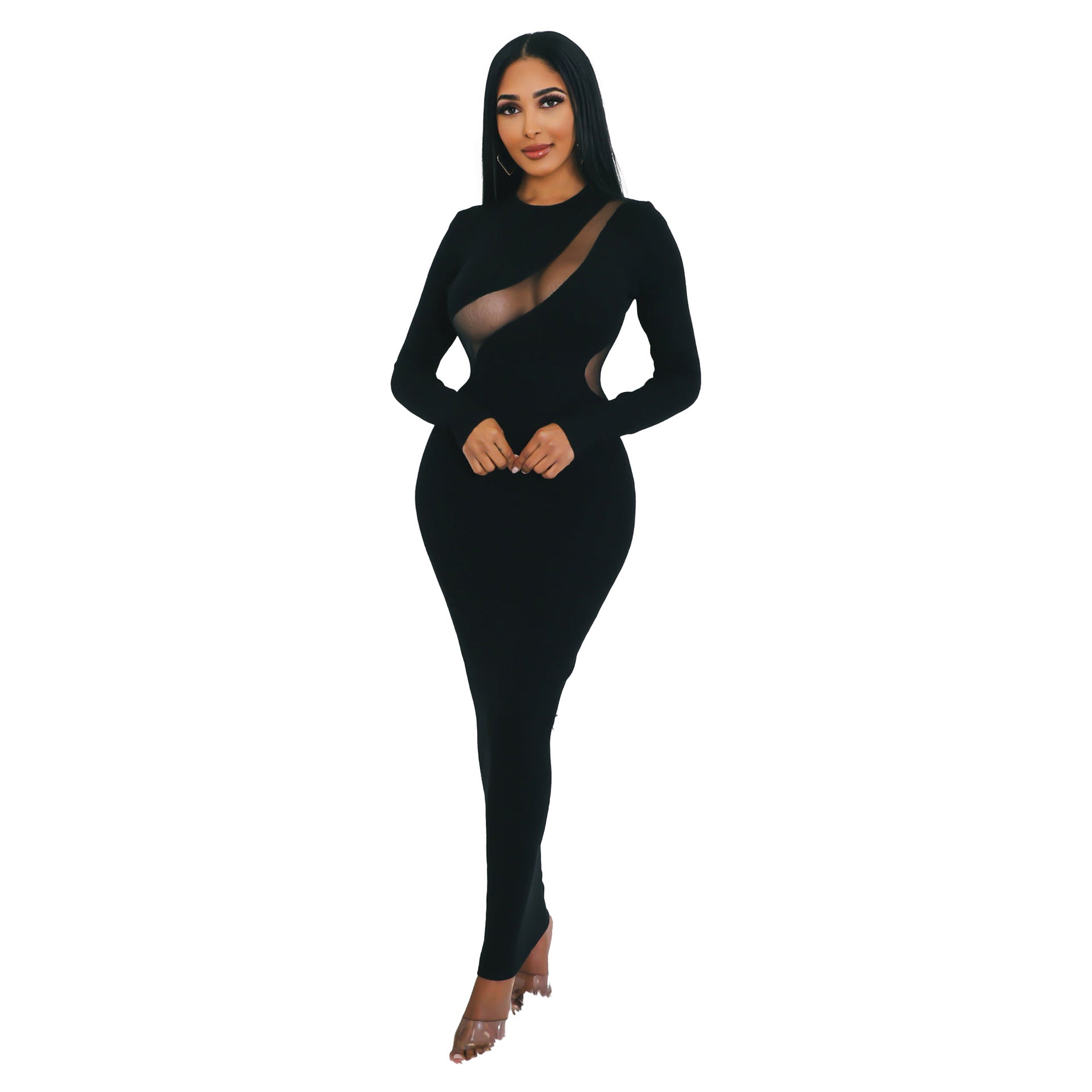 Sexy Slim Bodycon Mesh Dress Club Wear 9