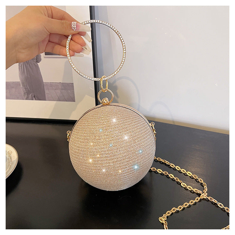 Women ball handbag crossbody chain small bag evening bag mini lipstick bag 18