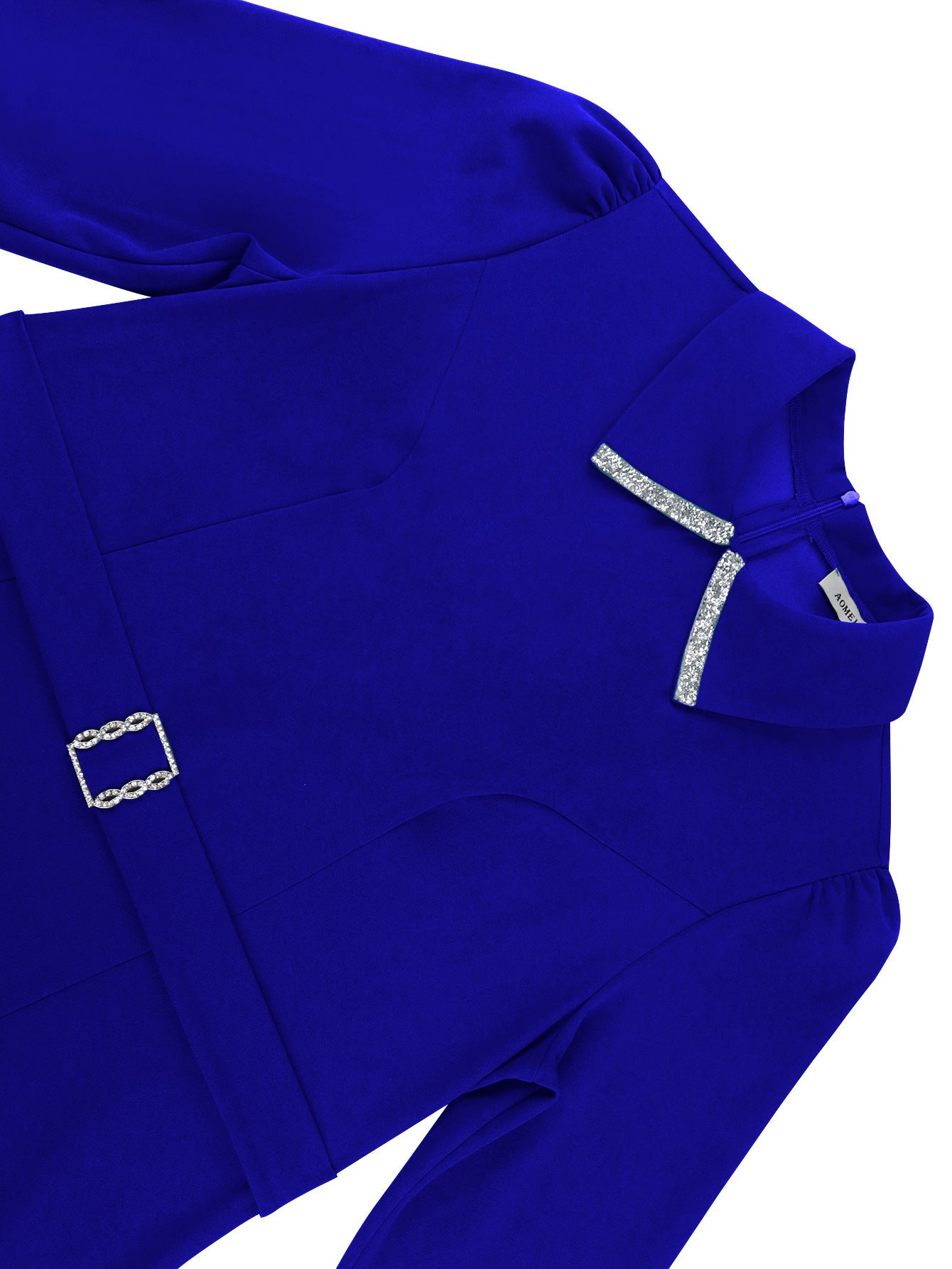 Women shirt collar fishtail party dresses 12