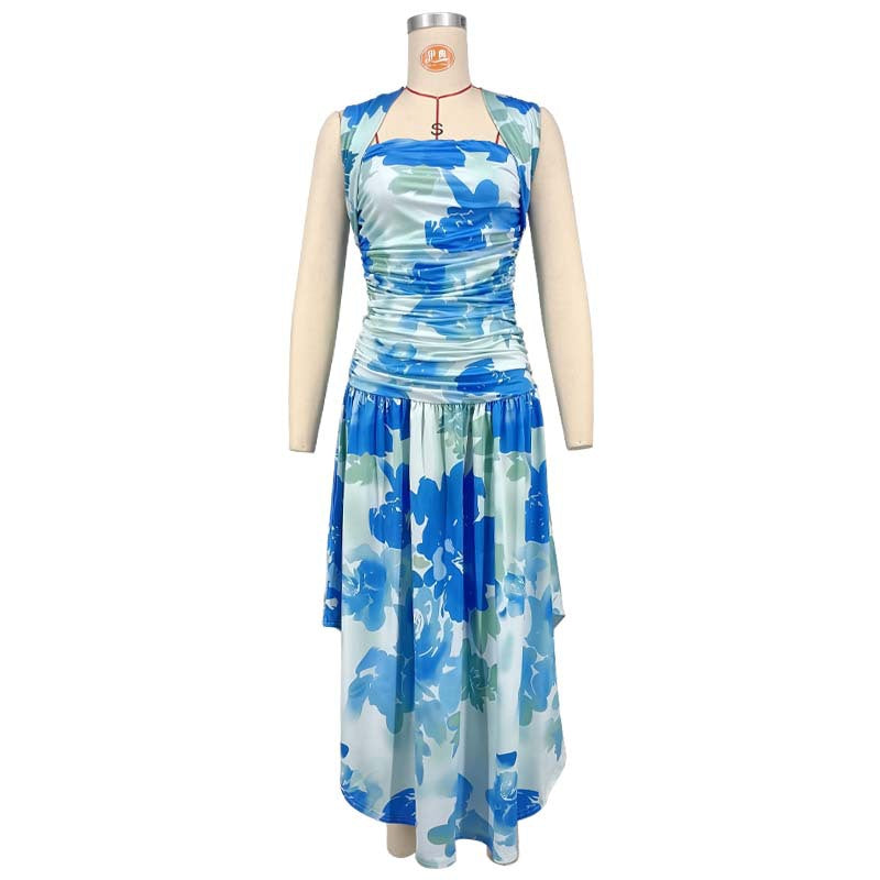 Women Holidays cross-strap print dress 6