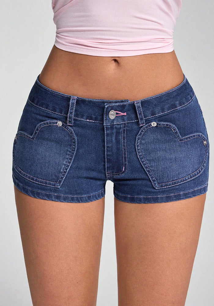 Women Casual Stretchy Denim Shorts