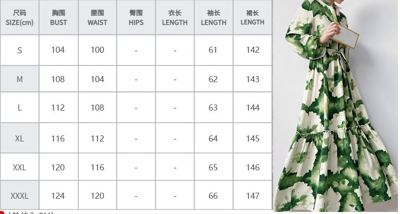 Women Chic Balloon Sleeve Turndown Collar Long Sleeve Dress 52