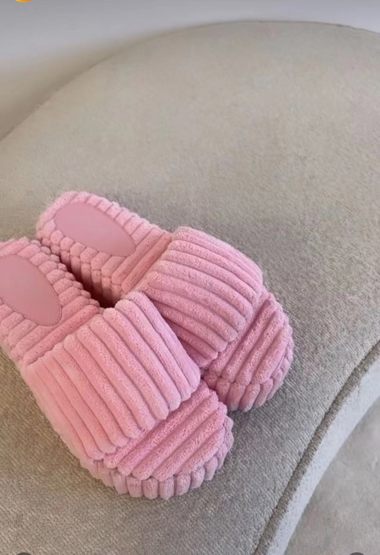 Plus Size Platform Outdoor Wear Fur Slipper 10