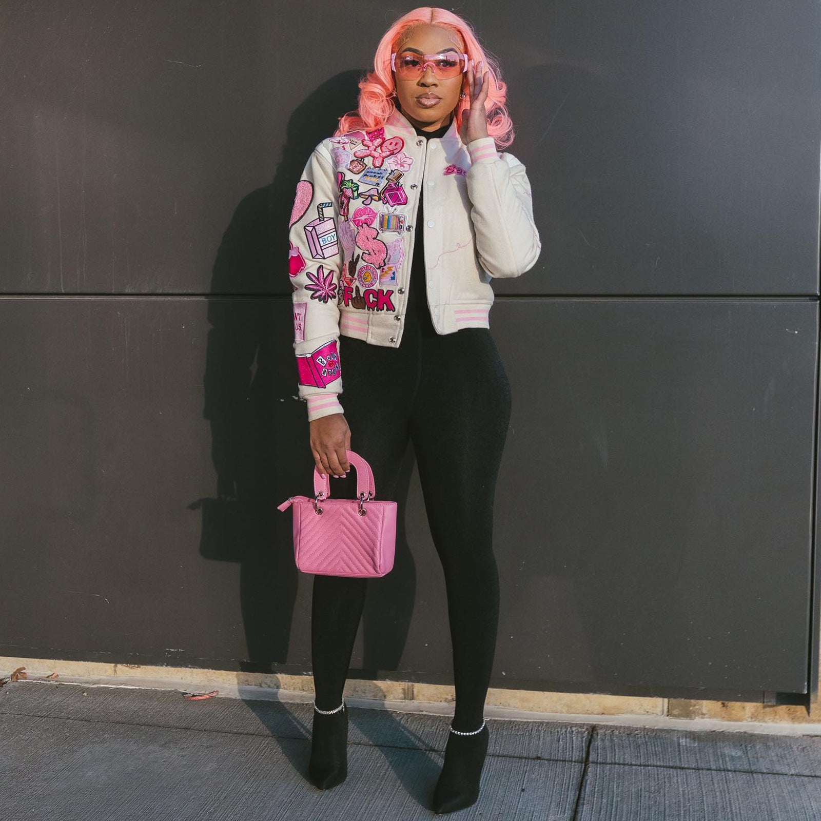 Women'S Fashion Print Baseball Jacket 3