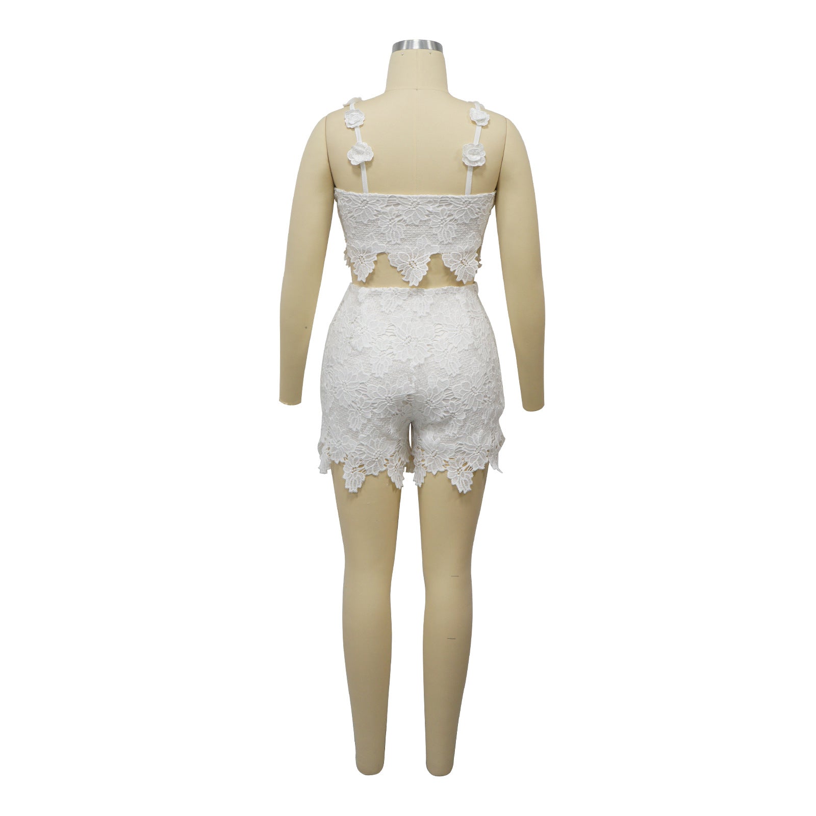 Women summer suspender lace pants two-piece set 15