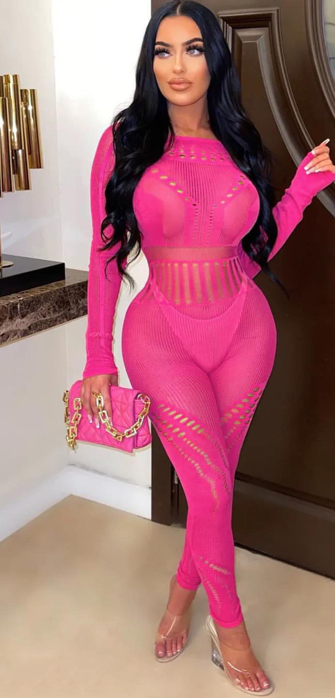 Women Sexy Hollow Mesh Lace Jumpsuit Sexy Lingerie 4