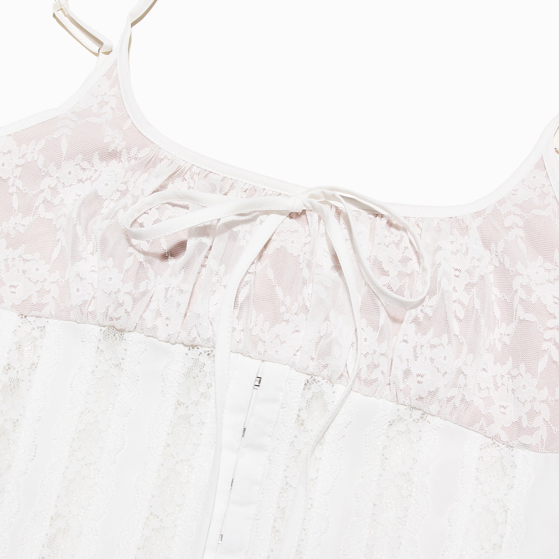 Women Sexy Lace Backless Sexy White Suspender Skirt Tutu Skirt 12