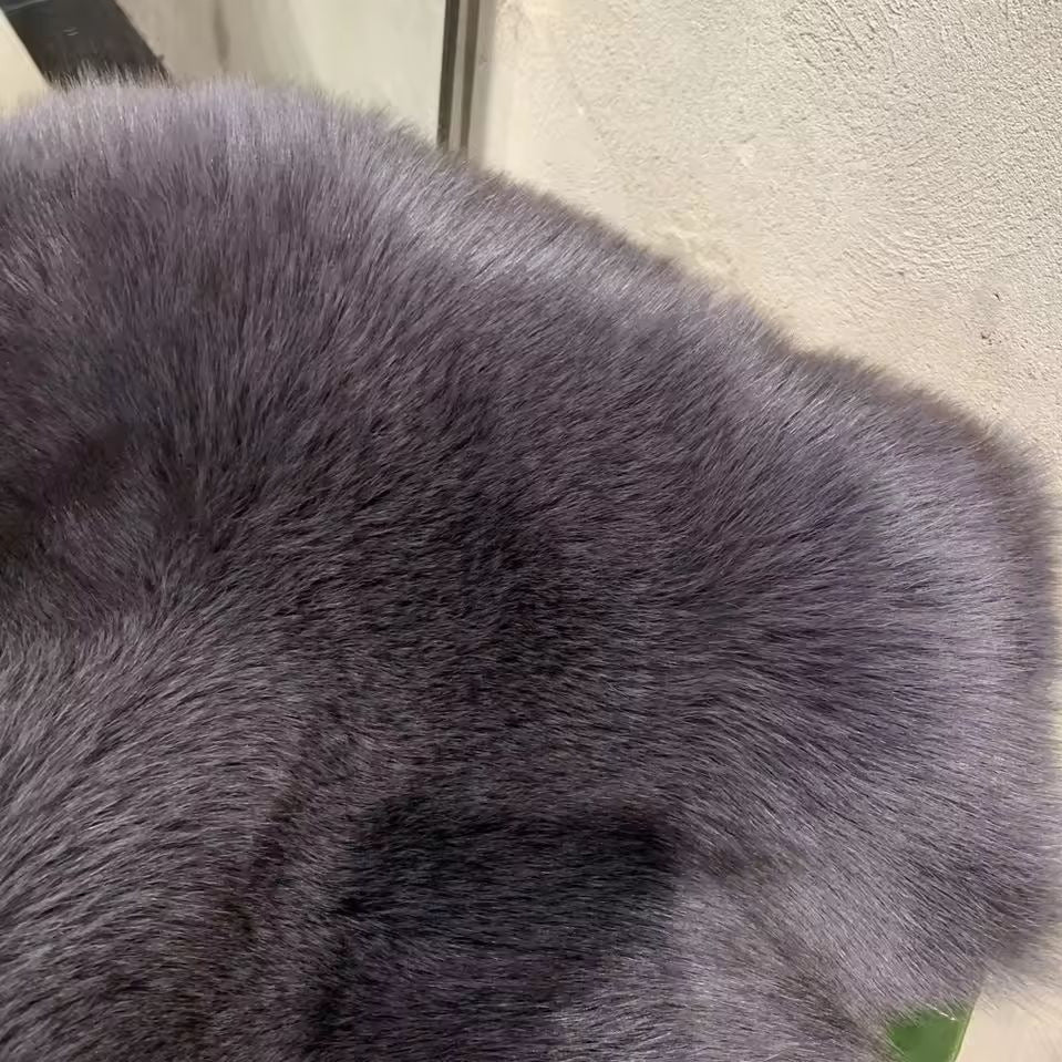 Faux Fur Coat Fox Fur Short Patchwork Winter Warm Top Jacket 53