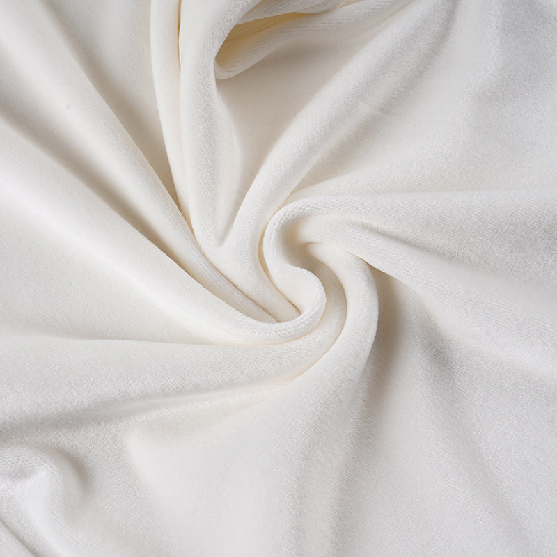 Women American-Style Fall/Winter Sport Velvet Letter Print Fur Collar Hooded Long-Sleeved Jacket and Pants Two-Piece Set 38