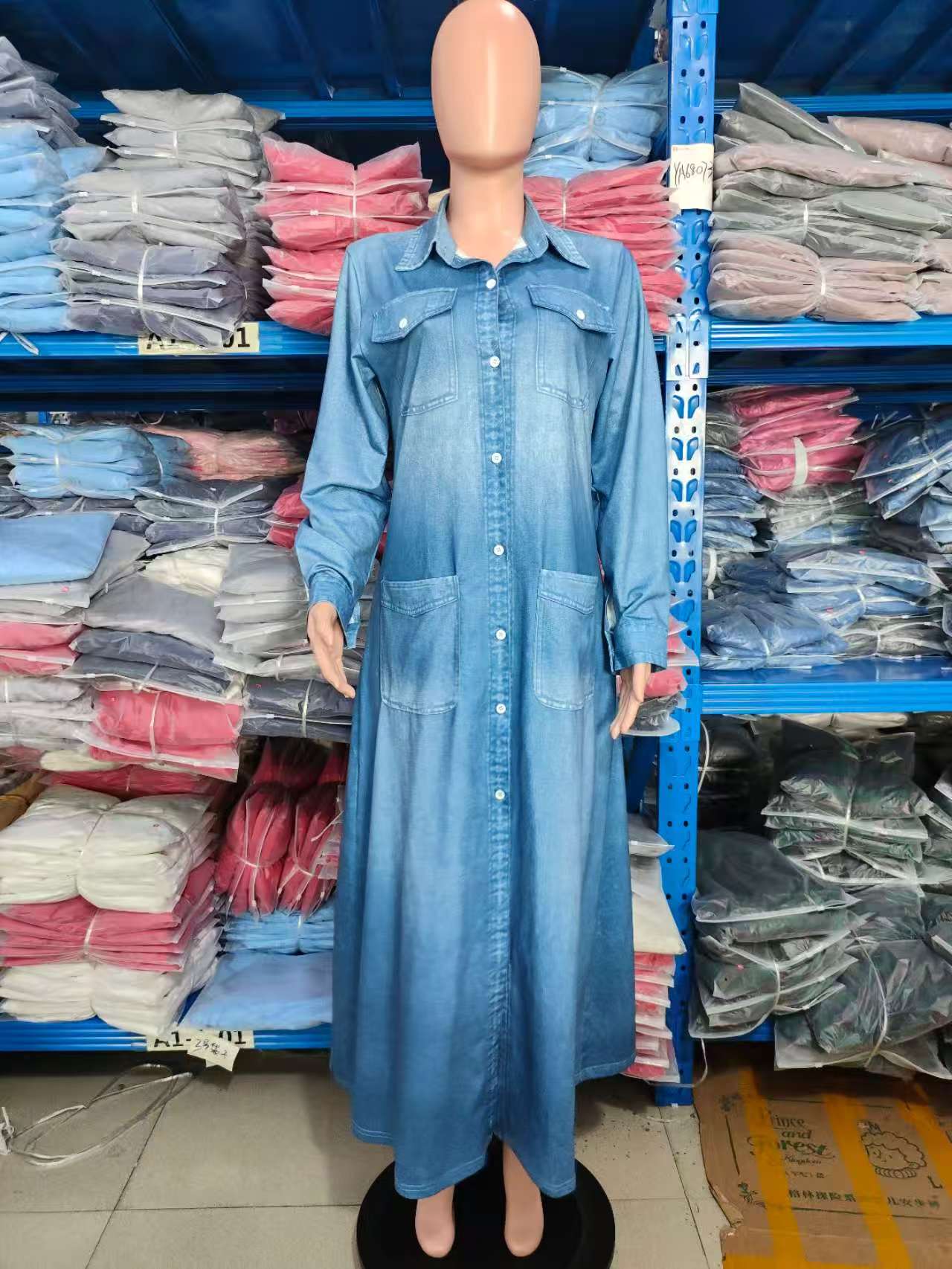 Summer Women's Fashion Casual Loose Long A-Line Dress 6