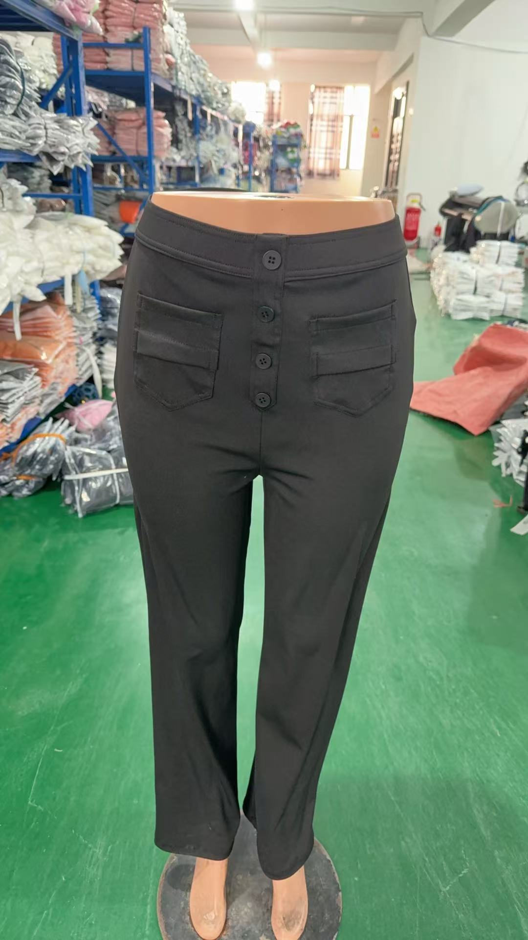 Women Casual Stretchy Pocket Pants 13