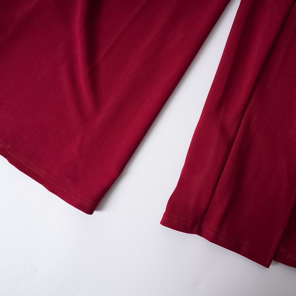 African Women's Plus Size Solid Color Long Dress 27