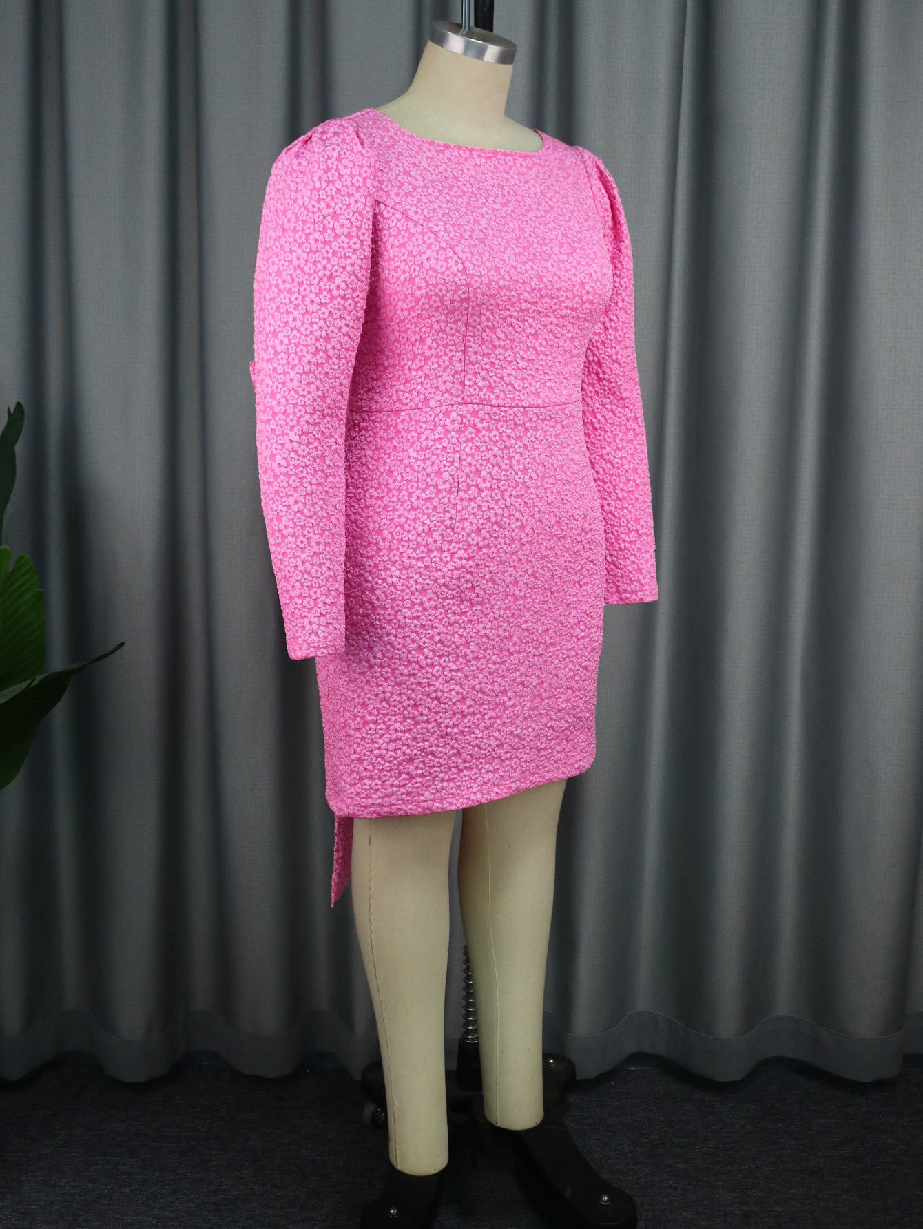 Women Elegant Long Sleeve Backless Dress 9