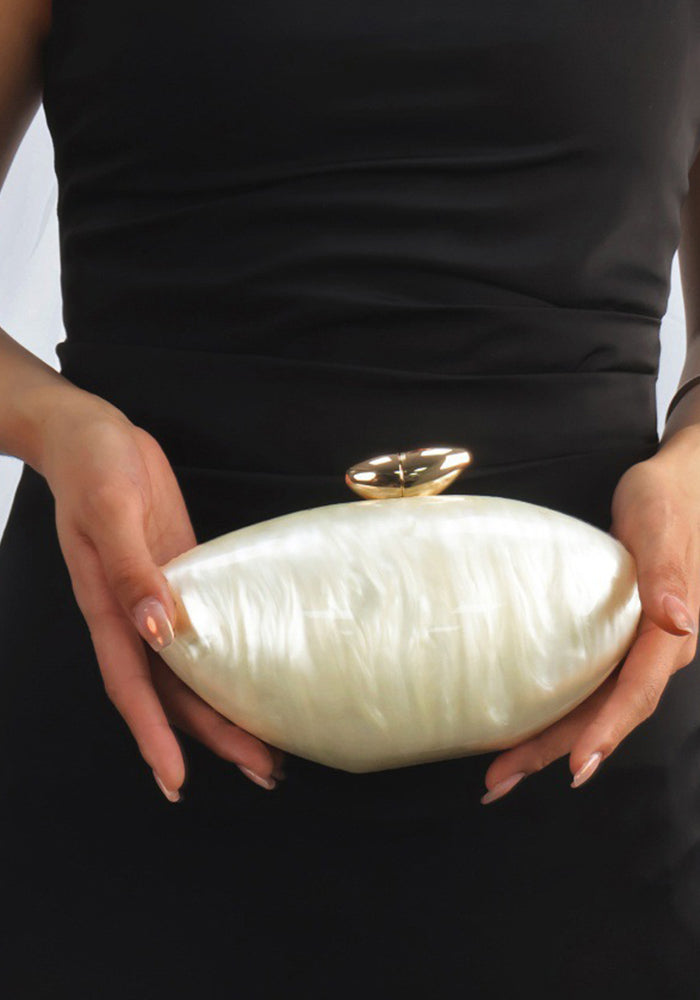 Transparent Fashion Bullet-Shaped Acrylic Evening Clutch for Women