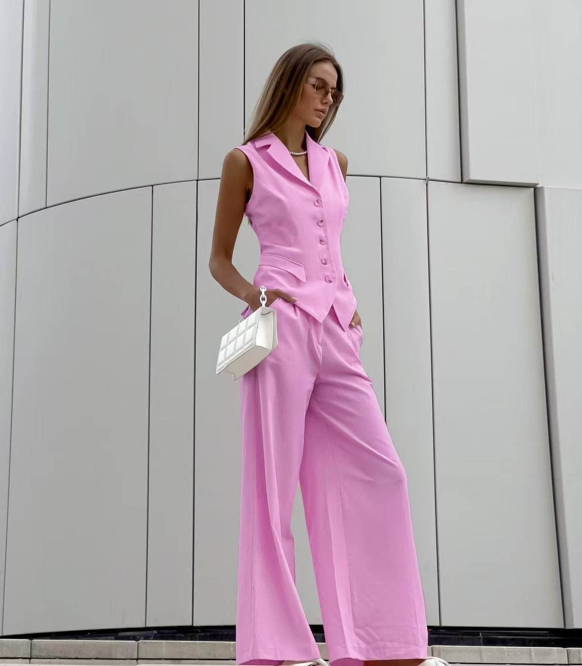 Women Casual Vest and Trousers Two-piece Set 11