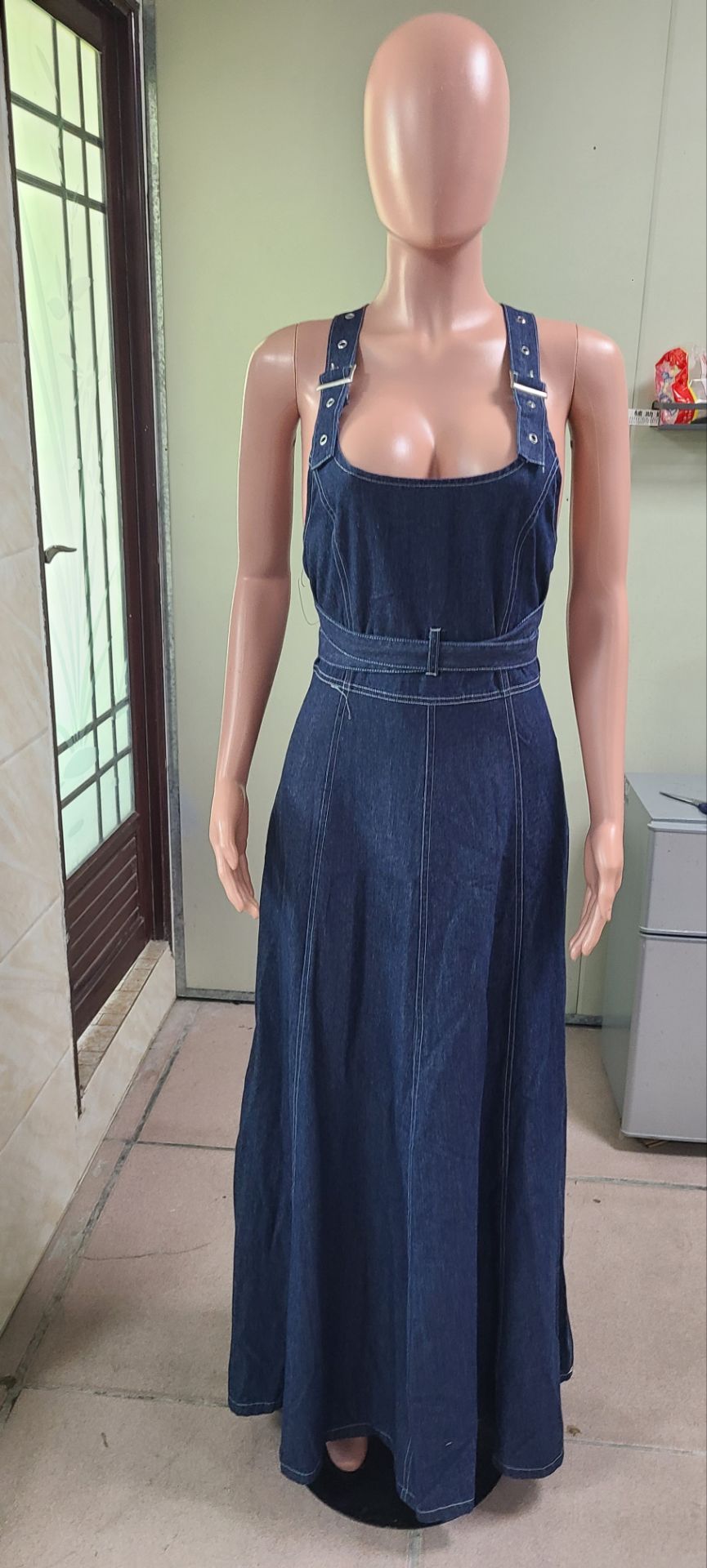 Women Summer Removable Strap Backless Dress 9