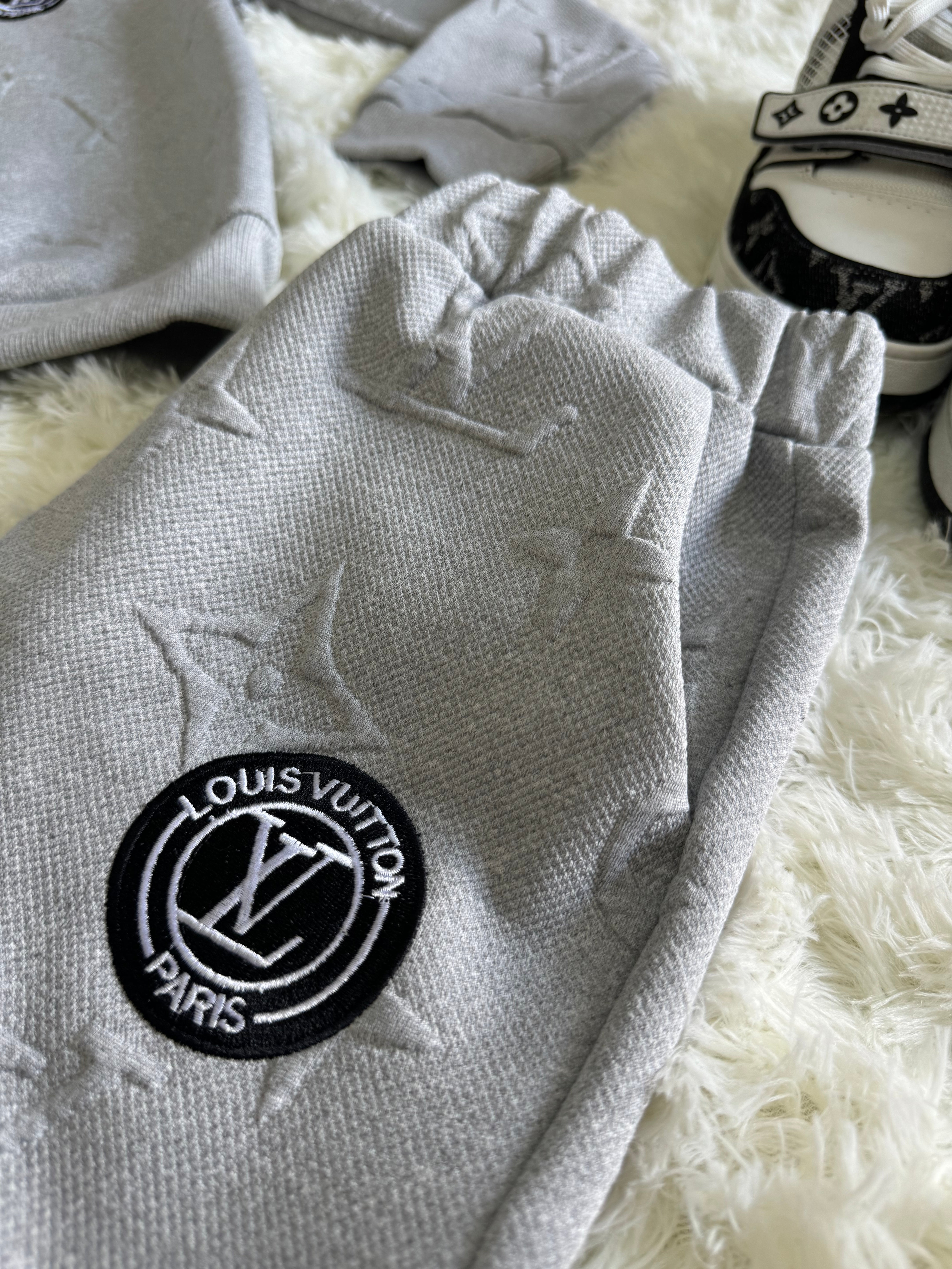 Women Embossed Embroidered Sport Ribbed Zipper Top and Pant Two Piece 26