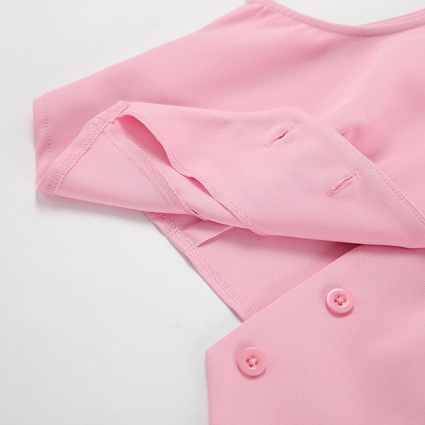 Women French Sexy Vest and Long Skirt Two-piece Set 10