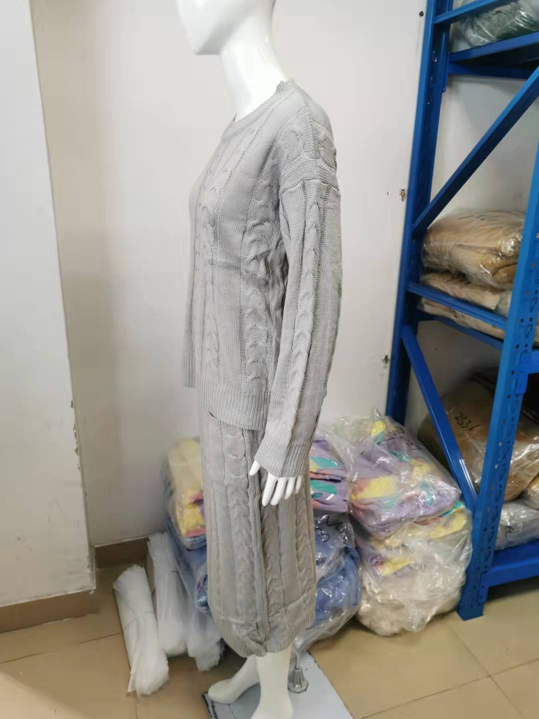 Fall and winter Women sweater and Skirt two-piece set 47