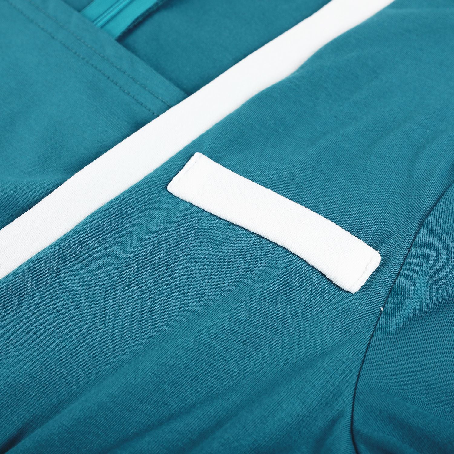 Women's Three Quarter Sleeve Fake Two Piece Patchwork Professional Bodycon Dress 23