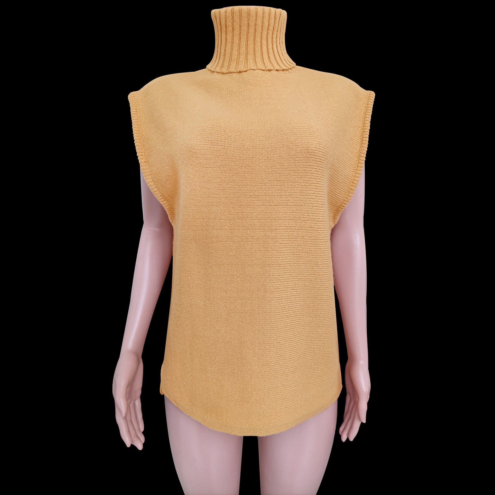 Women Casual Turtleneck Sleeveless Sweater 14