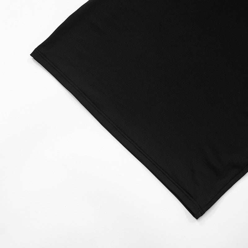 Women's spring and summer Off Shoulder irregular hollow Patchwork Bodycon Dress 23