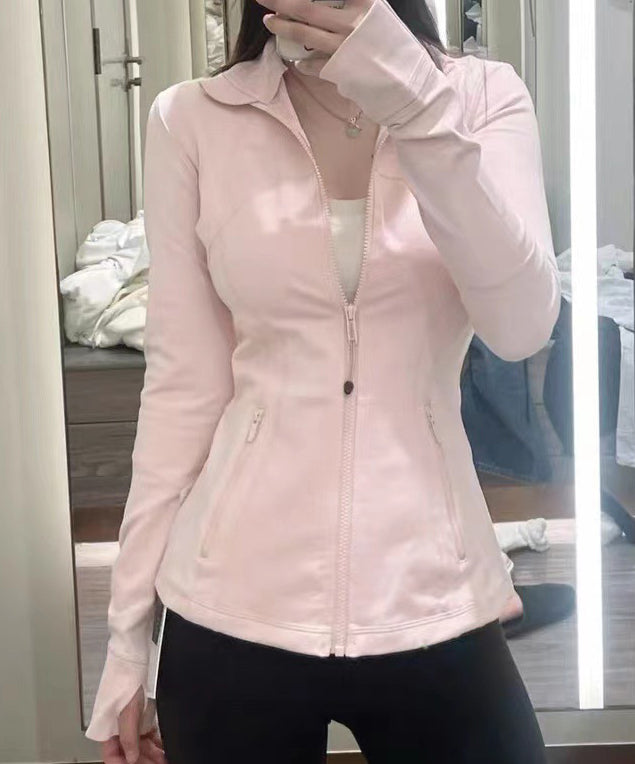 Slim Yoga Wear Sports Casual Fitness Jacket Women's Outdoor Sun Protection Top 6