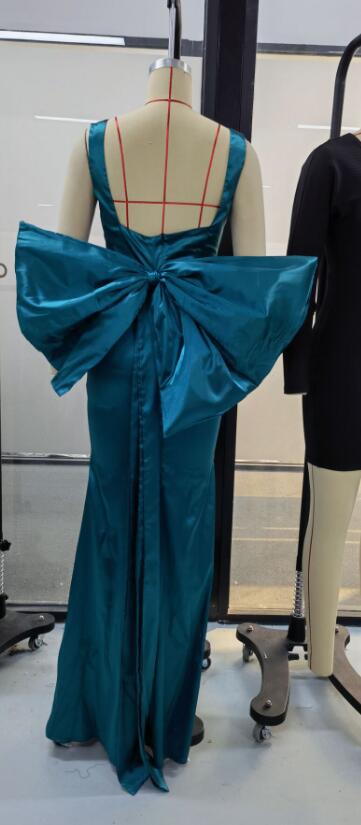 Women Bow Evening Dress 6