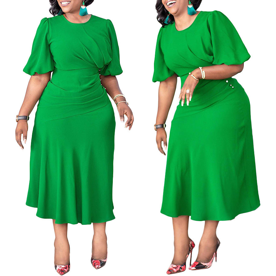 Ladies Elegant Casual Plus Size Dress 8