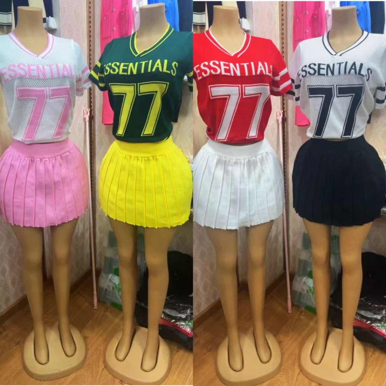 Women’s Trendy Knitted Top Mini Skirt Set 9