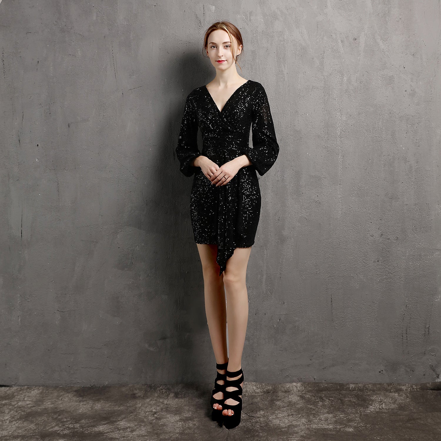 Mini Evening Dress Dinner Party Formal Party Sexy Nightclub Girl Chic Elegant Short Dress 11