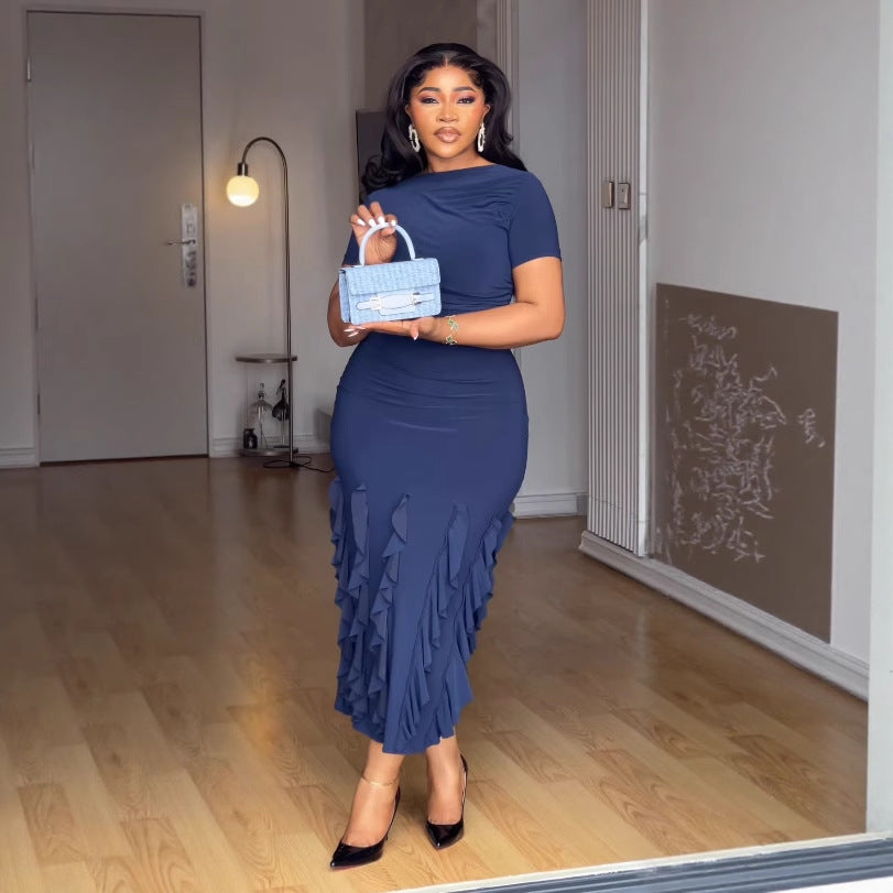 Women sexy elegant lace Maxi Dress 5