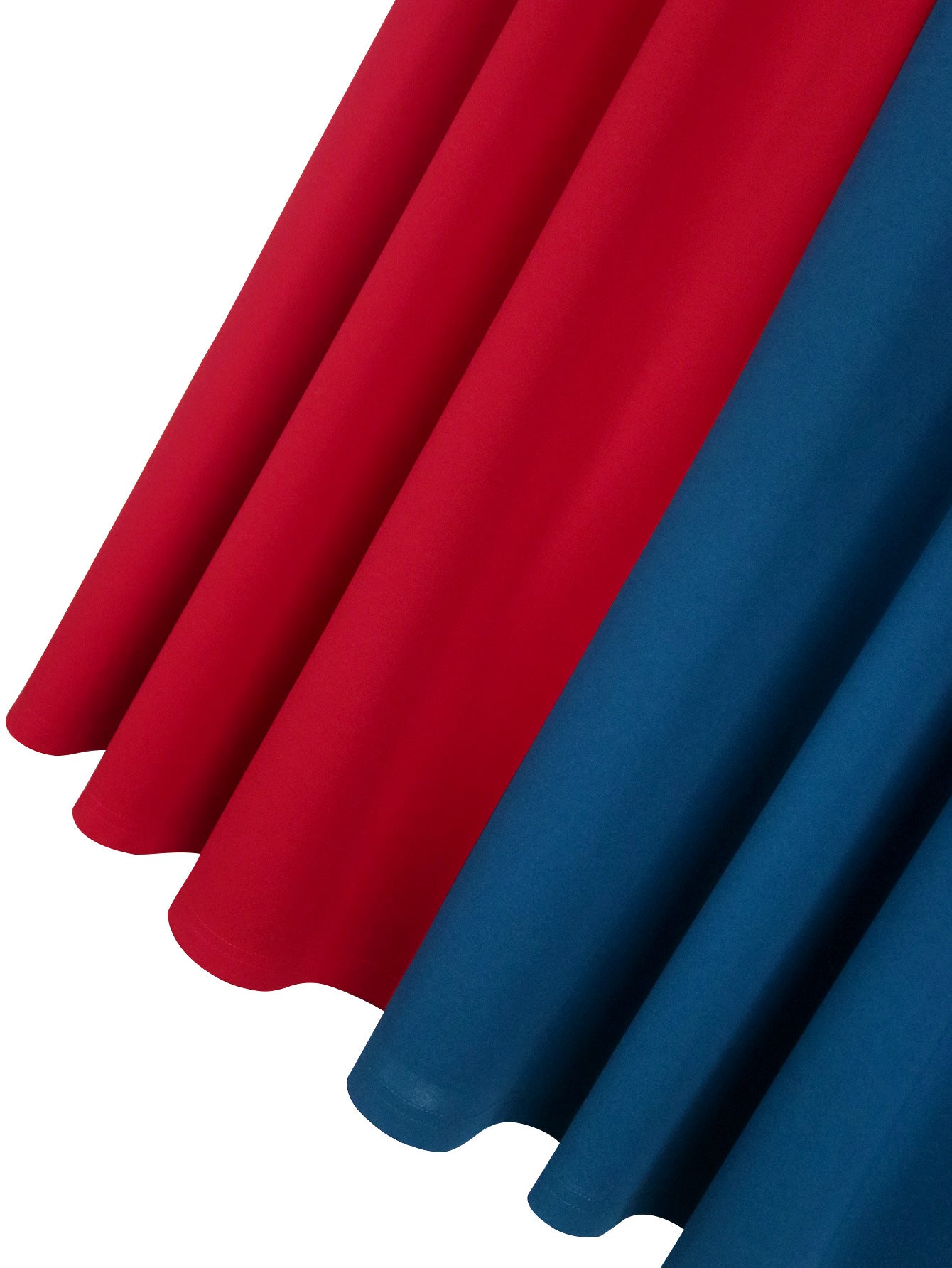 Plus-Size Women Contrast Short-Sleeved Round Neck Belt Elegant Party Dress 9