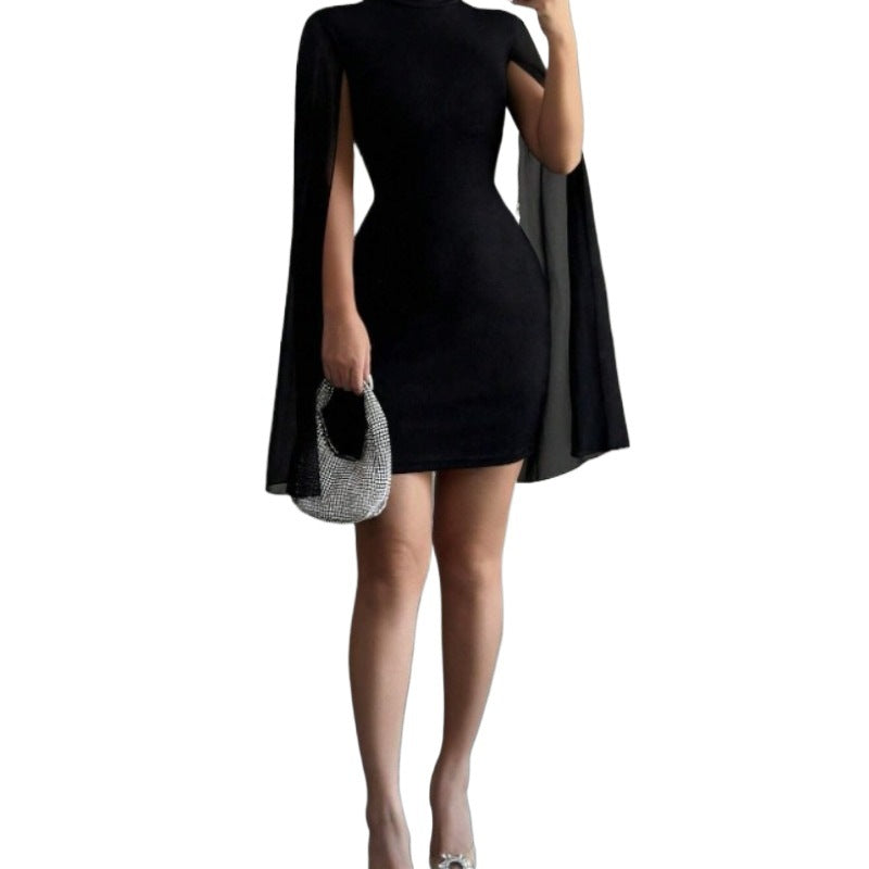 Spring Autumn Chic Flutter Sleeve Bodycon Dress 6