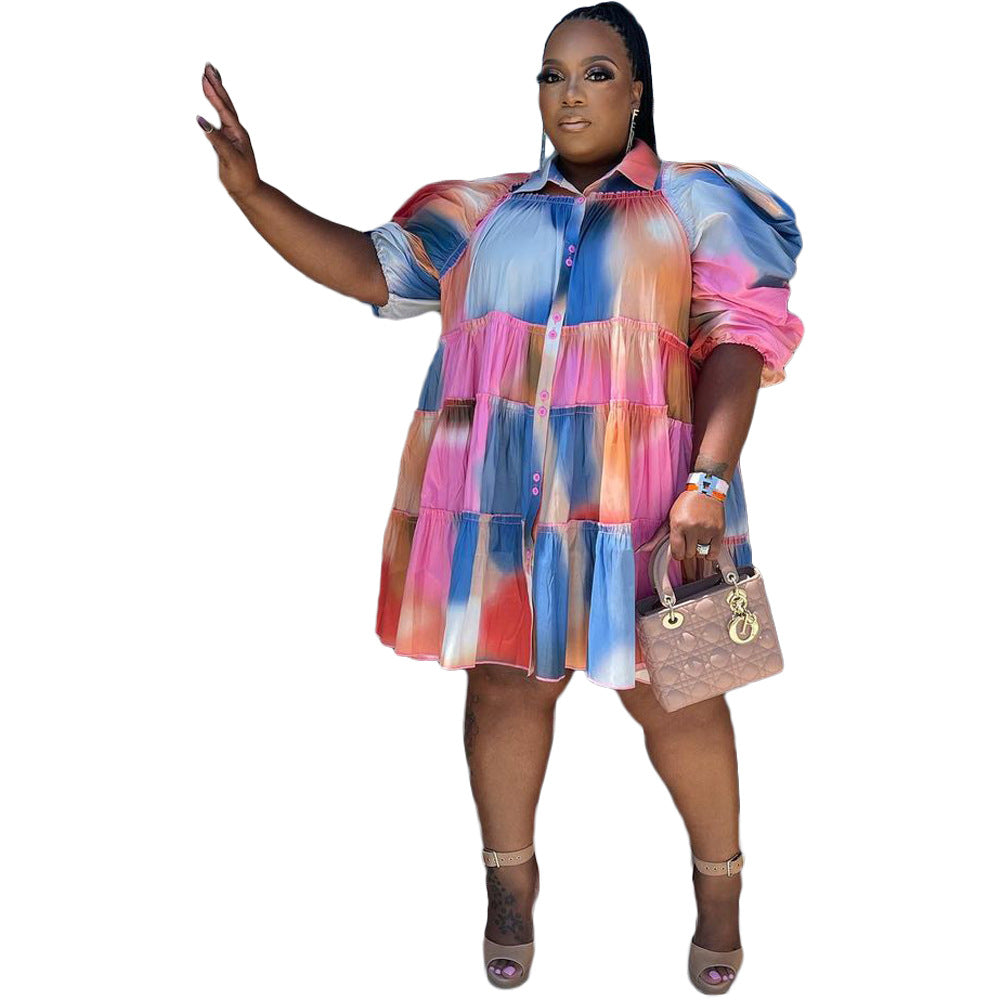 Women's Fashion Casual Ruffle Button Dress Shirt 6