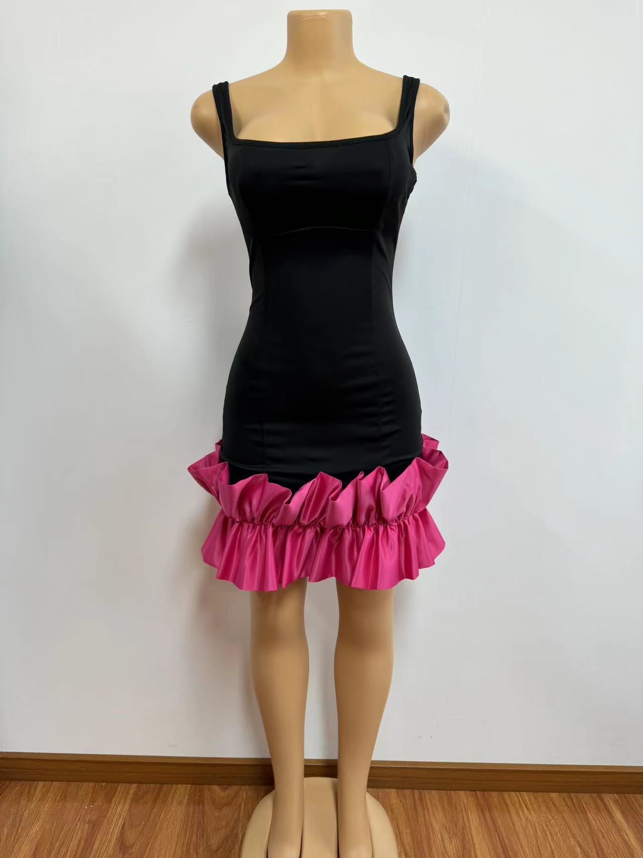 Women Lace Suspender Formal Party Bodycon Dress 5