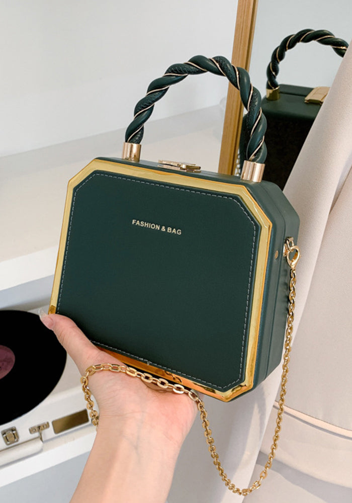 Women chain box shoulder bag crossbody bag