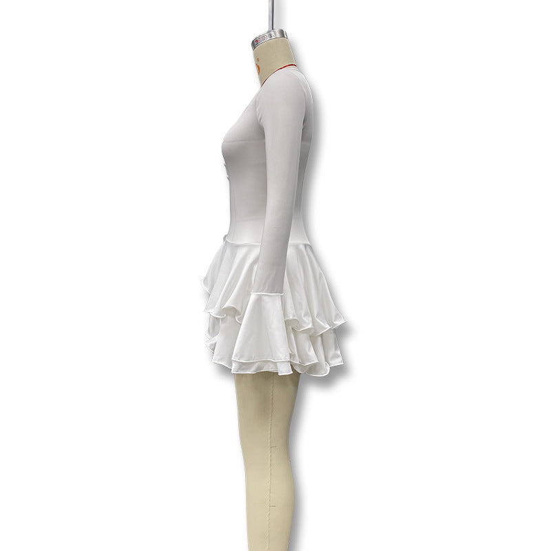 Summer Sexy Single-Button Bell Sleeve Slim Waist Mini Dress 22