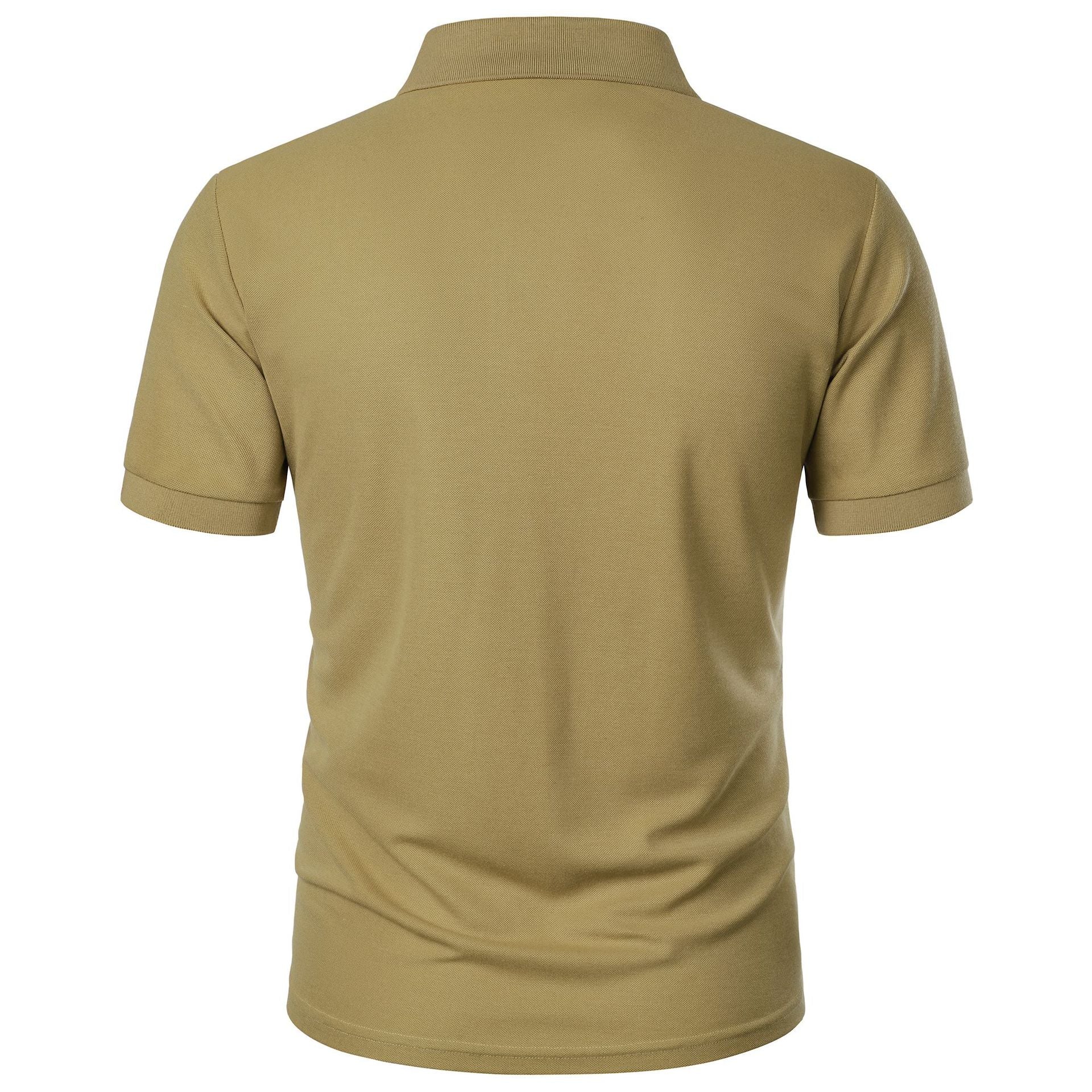 Men's Summer Solid Short Sleeve Top 37