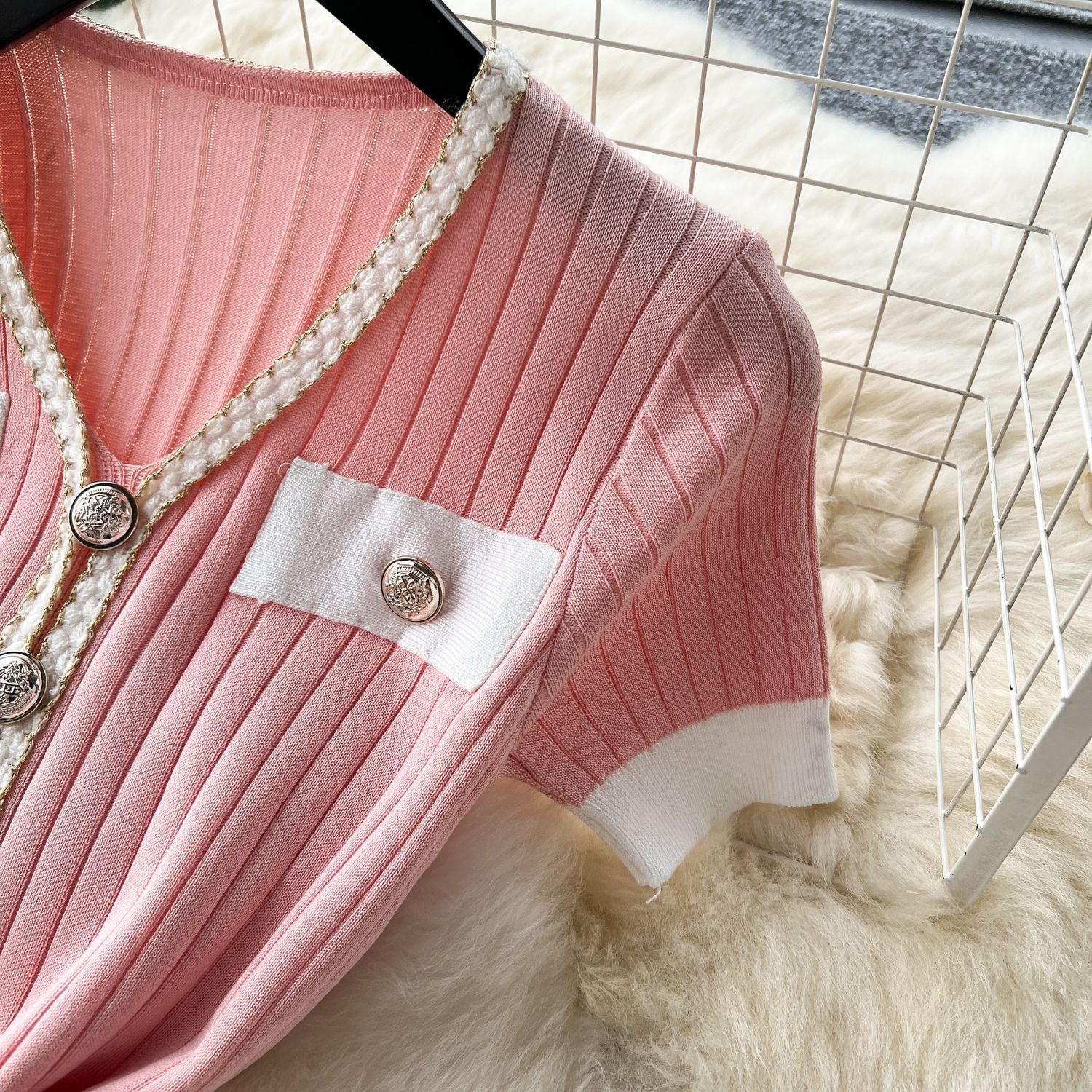 Summer Women's V-Neck Slim Waist Slim Fit Short Sleeve Knit Bodycon Mermaid Mini Dress 20