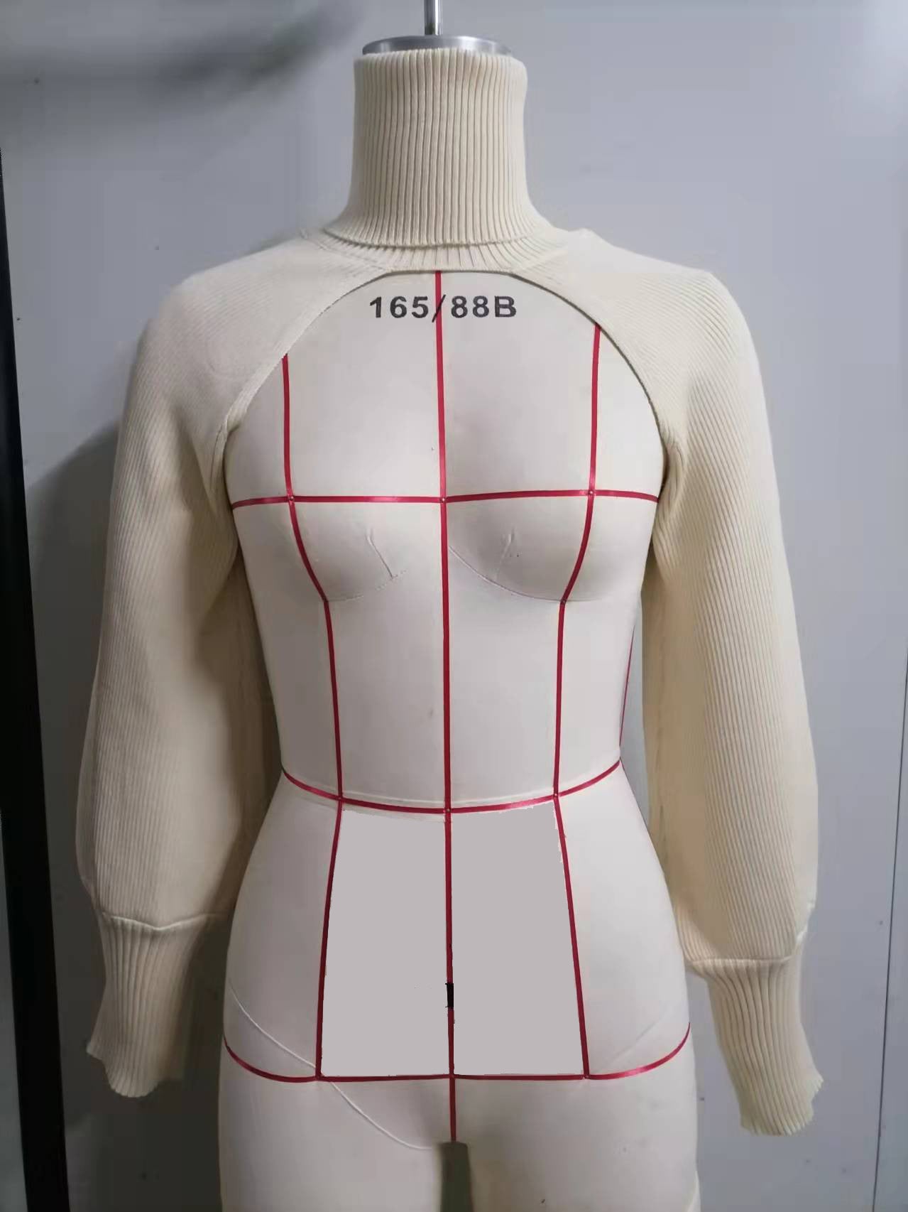 Women Lantern Sleeve High Neck Sweater 20