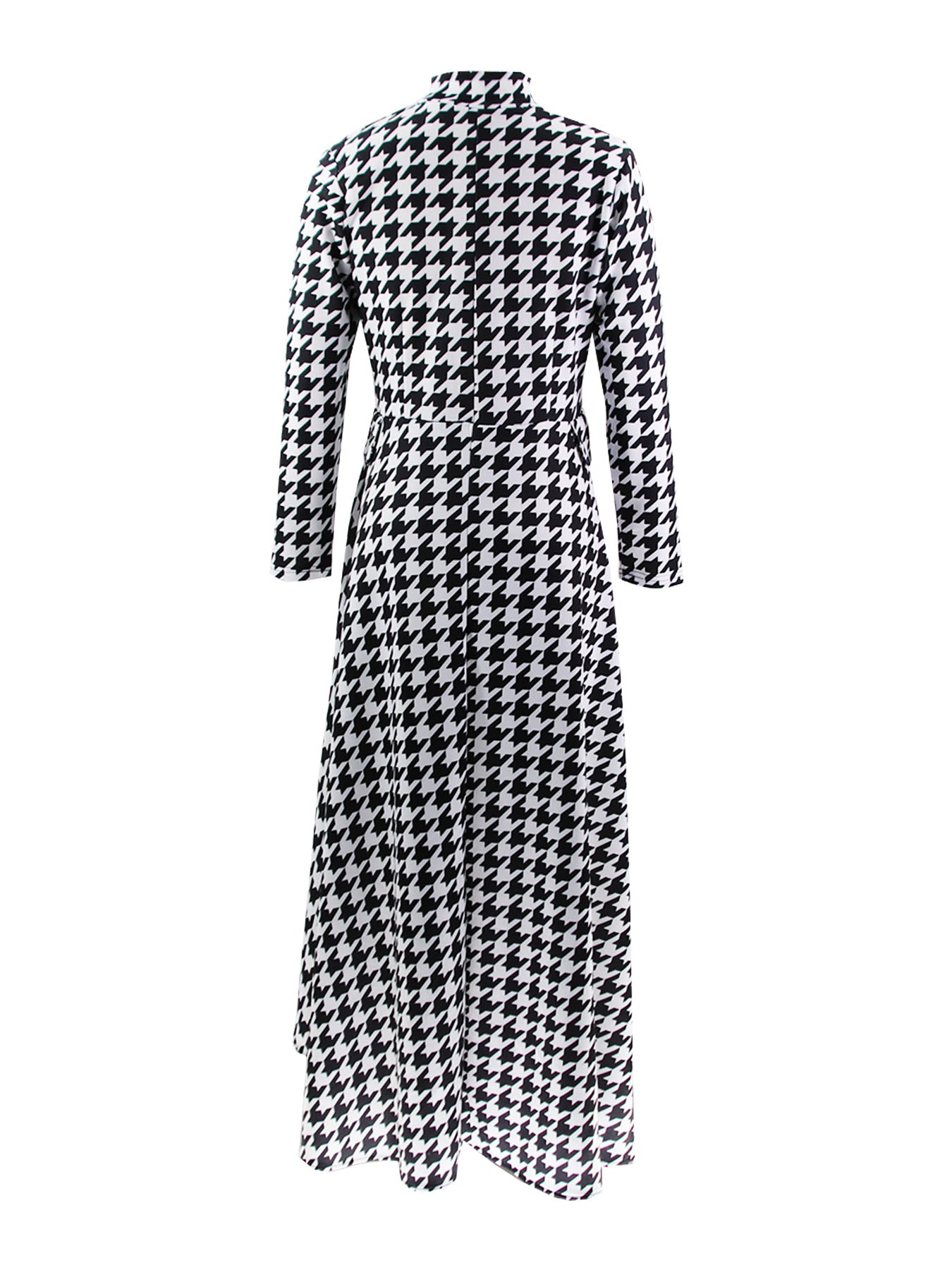 Women Long Sleeve Turtleneck Zipper Fake Pocket Irregular Dress 21