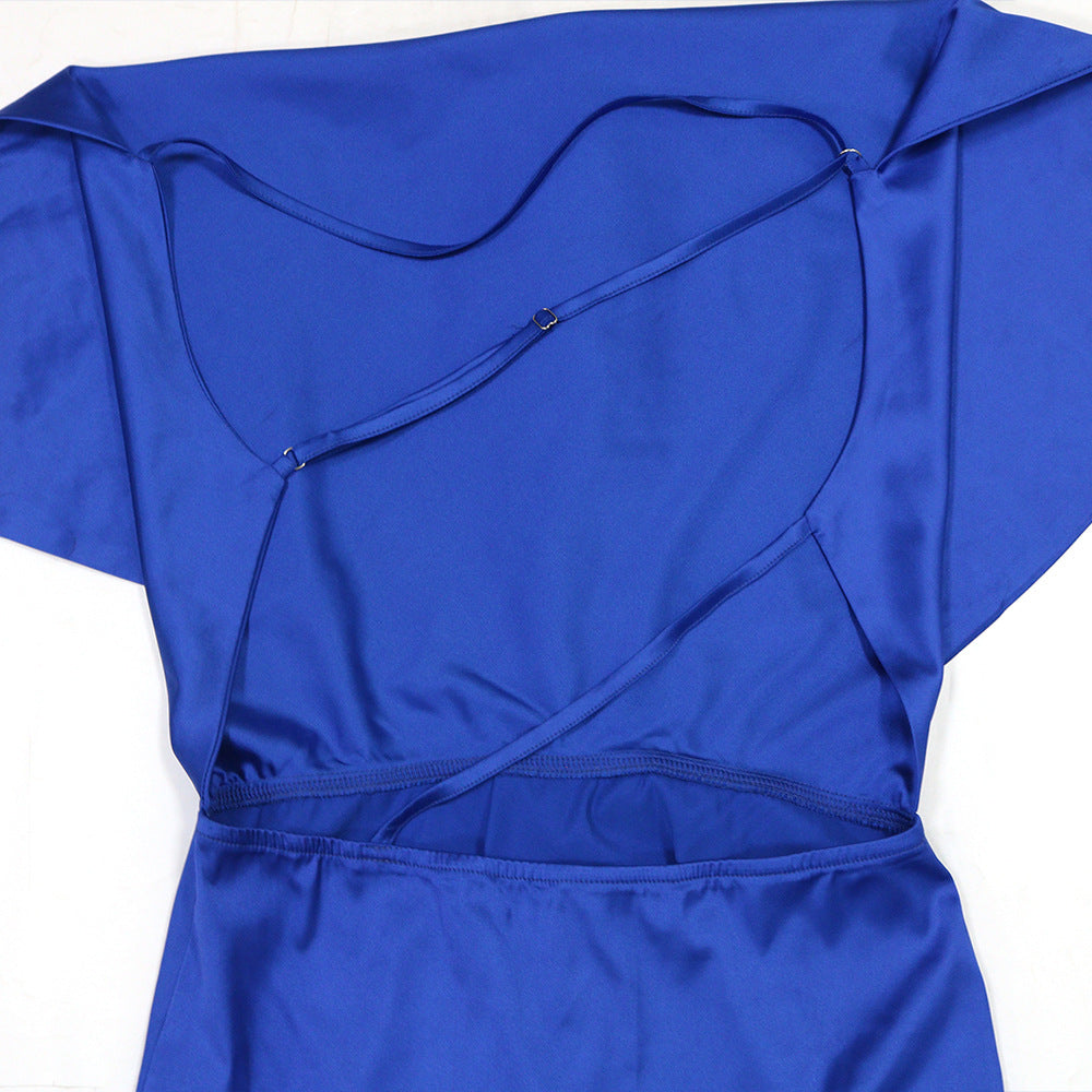 Women split backless maxi dress 18