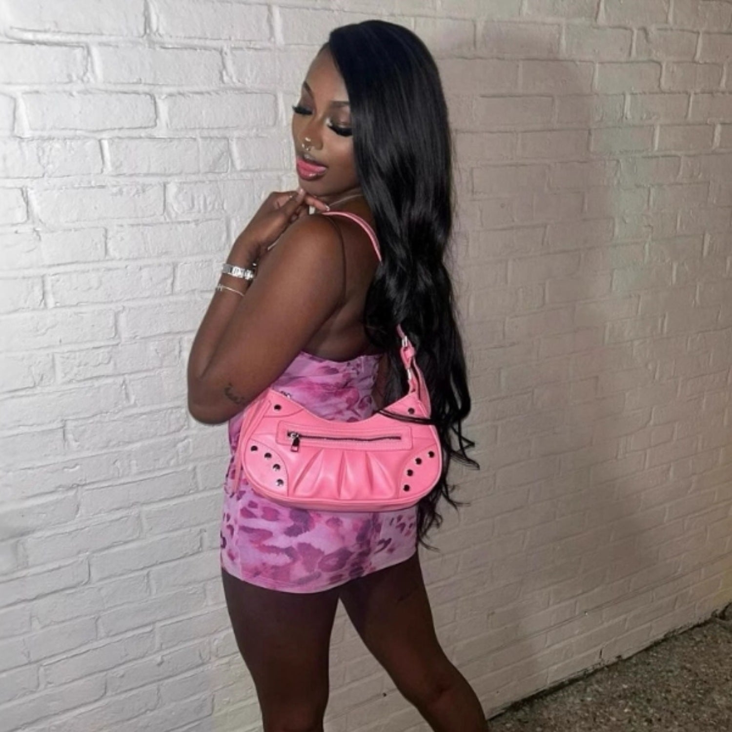 Women's Summer Printed Sexy Straps Low-Back Slim-Waist Bodycon Dress 3