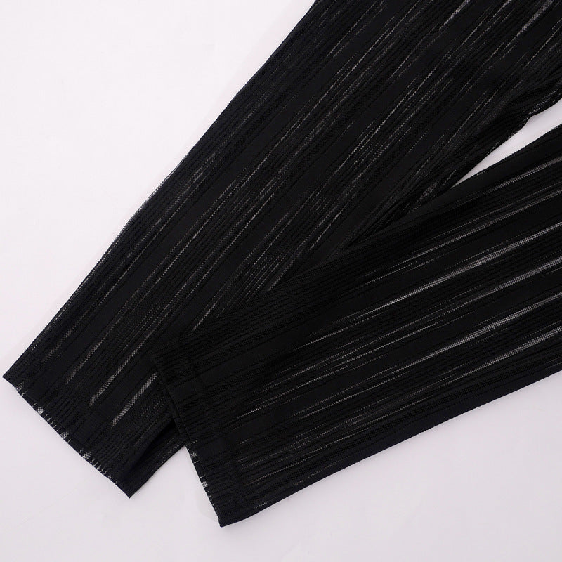 Summer Women 's Fashionable Vest Top Tight Fitting Pants Casual Two Piece Set 18