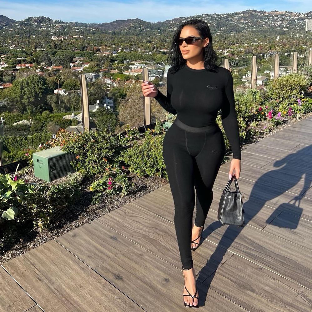 Women Solid Long Sleeve Top and Pant Two-piece Set