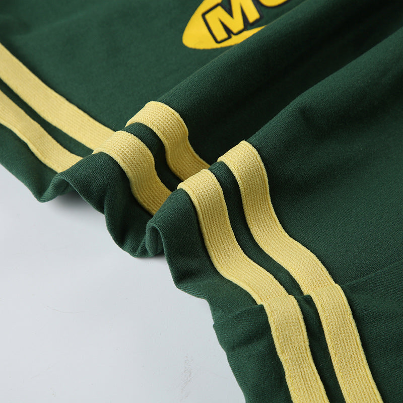 Women Summer American Sports Casual Digital Stripe Contrast Dress 19