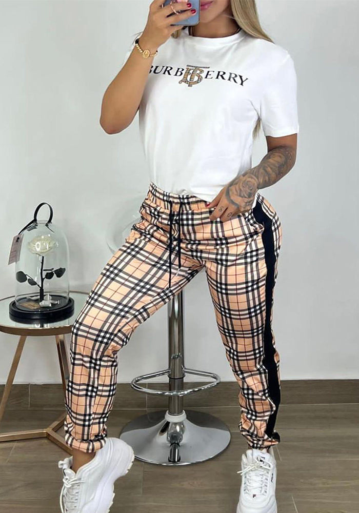 Women Casual Top and Pants Two-Piece Set