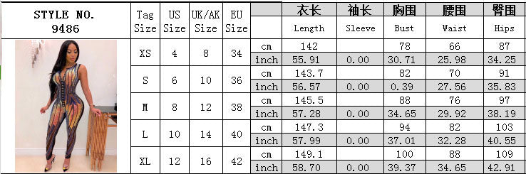 Spring And Summer Women 's Clothing Sexy Sequin Jumpsuit 8