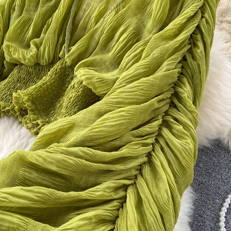 Women Pleated Crop Top 39